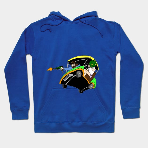 Grand Theft Golf Cart Hoodie by MixedNutsGaming